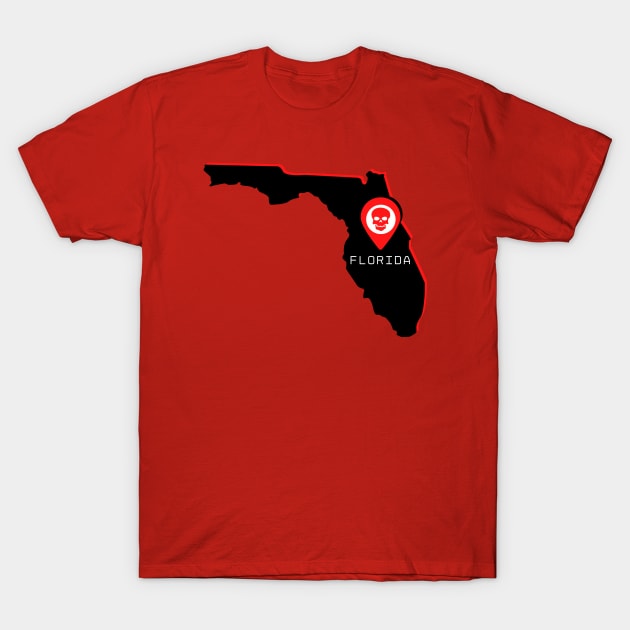 Florida The Covidiot Capital T-Shirt by TJWDraws